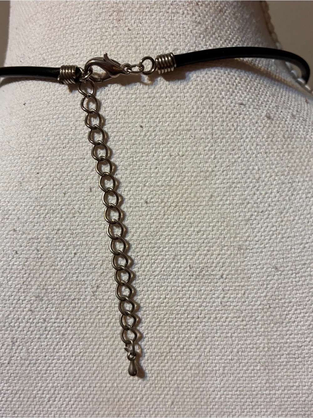 Silver Wing Pendant Necklace on Black Cord - Unbranded - Picture 4 of 4